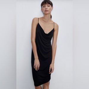NWT Zara Slip Dress in Black